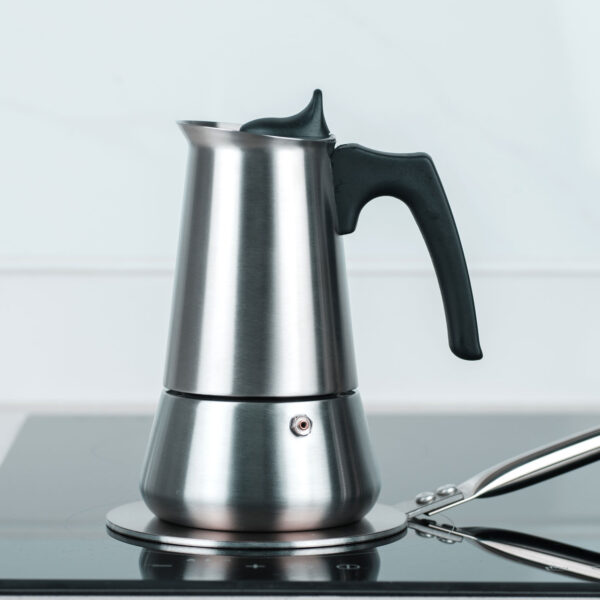 Italian Coffee Moka Pot Stainless Steel Moka Express Stovetop Espresso Maker