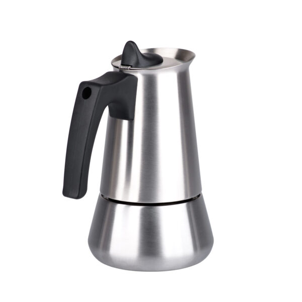 Italian Coffee Moka Pot Stainless Steel Moka Express Stovetop Espresso Maker - Image 2