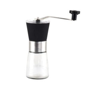 Coffee Manual Grinder Stainless Steel Burr Glass Bottle