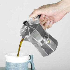 Cafetera Italiana Espresso moka pot Aluminium Black Handle