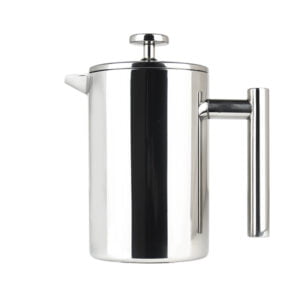 French Press Coffee Tea Maker 304 Grade Stainless Steel Insulated Coffee Press Mirror Sanding