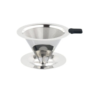 Pour Over Coffee Filter Coffee Dripper Paperless Reusable With Non-Slip Cup Stand