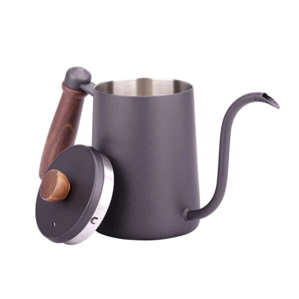 Gooseneck Coffee Kettle With Walnut wooden handle - Image 4