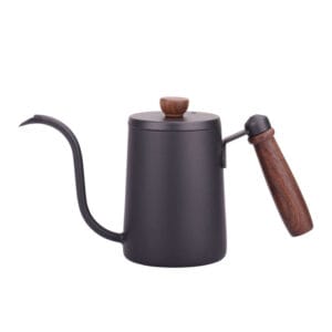 Gooseneck Coffee Kettle With Walnut wooden handle