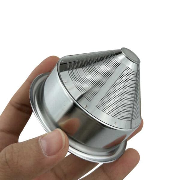 Conical Stainless Steel Double Layer Coffee Filter Basket - Image 5