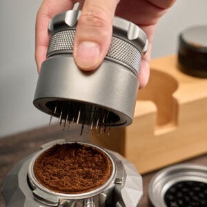 Espresso Distribution Stirring Wdt Tool With Rotating Handle