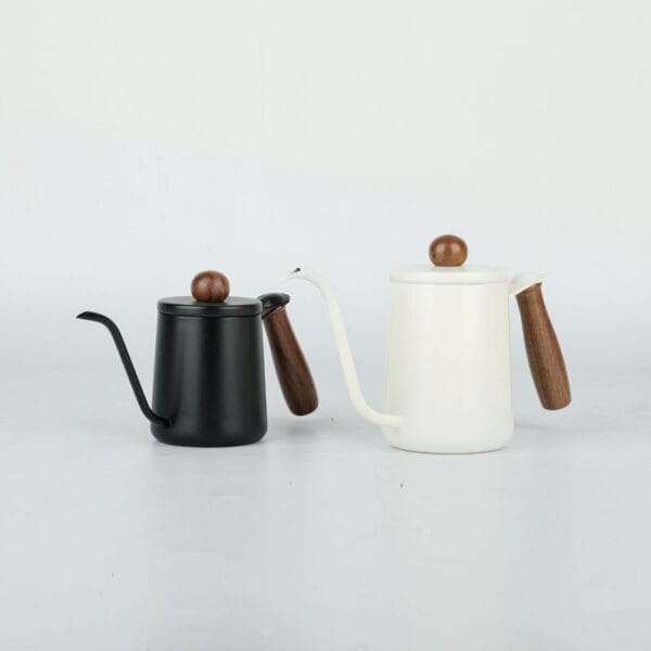 Coffee Pour-over Kettle Walnut wooden handle Stainless Steel - Image 5