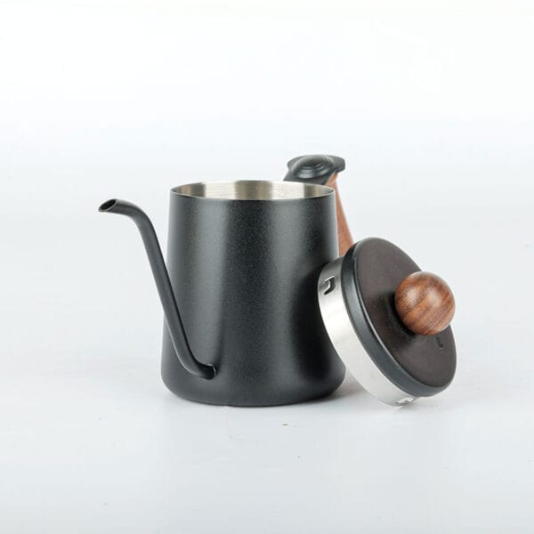 Coffee Pour-over Kettle Walnut wooden handle Stainless Steel - Image 4