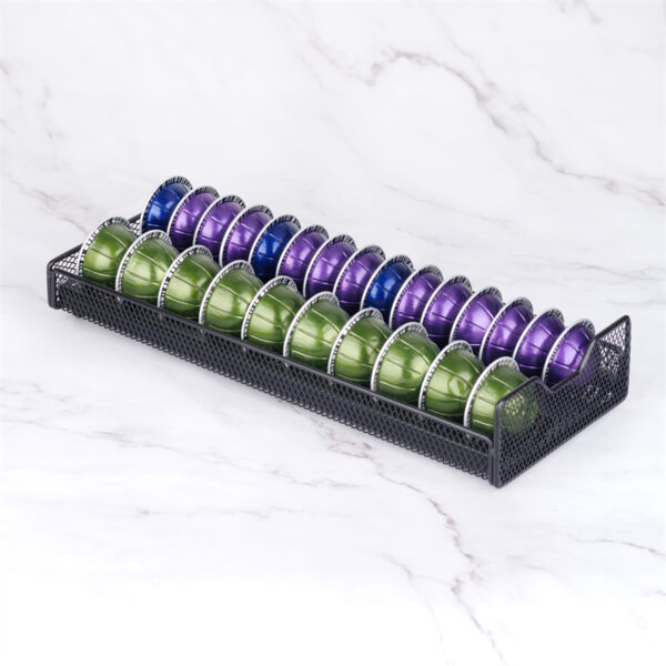 coffee pod drawer metal Mesh Storage Organizer - Image 3
