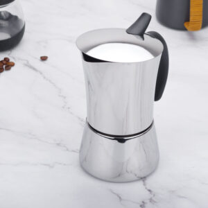 Mirror Light Stainless Steel Stovetop Coffee Moka Pots