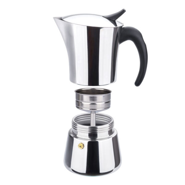 Mirror Light Stainless Steel Stovetop Coffee Moka Pots - Image 7