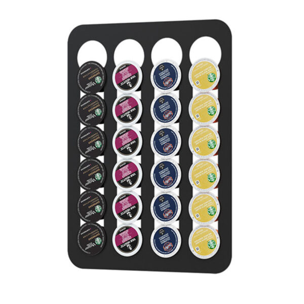 Wall Mounted Metal Black Espresso Coffee Capsule Holder - Image 3