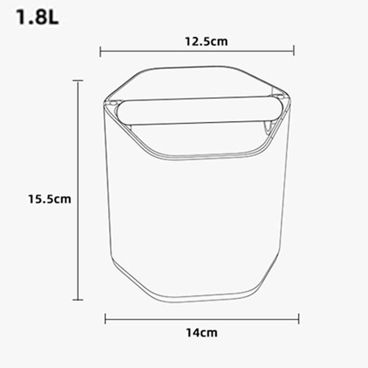 coffee grind knock box ABS Hexagonal bin - Image 6