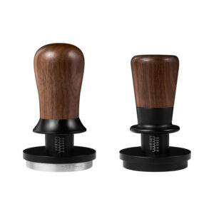 Walnut Handle Spring-loaded Coffee Tamper