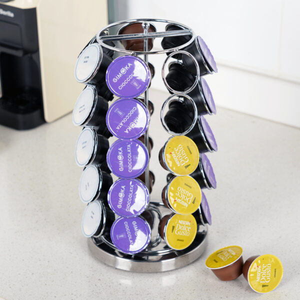 Rotating Coffee Pod Stand Tower for Dolce Gusto k-cup 35 Capsules - Image 3