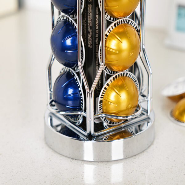 Rotating Coffee Pod Stand Tower for Vertuo 20 Capsules - Image 4