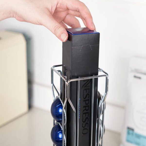 Rotating Coffee Pod Stand Tower for Vertuo 20 Capsules - Image 3