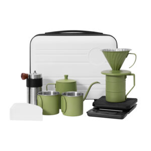Camping Pour Over Coffee Maker Set, Travel Bag, 8 in 1, 1CP2381-8