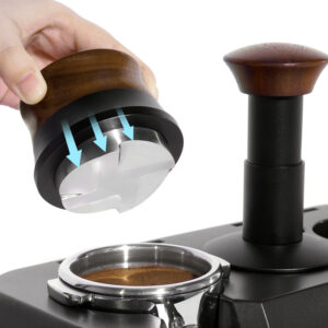 Gravity Adaptive Espresso Coffee Distributor, with Walnut Handle, 51/53/58mm, ECT10