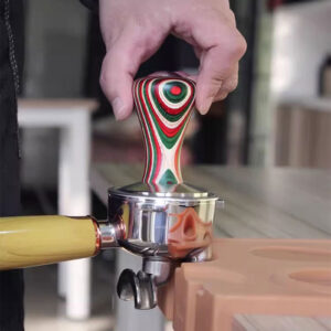 Espresso Press Tamper Premium Barista Coffee Tamper with Wooden Handle A164